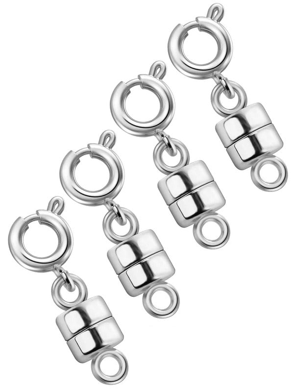 Magnetic Clasp Closures - Silver Tone