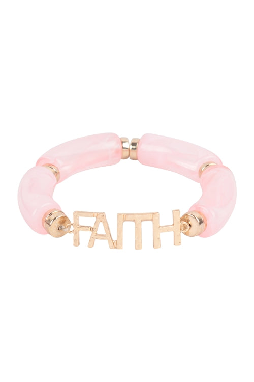 Faith Tubular Bead Bracelets