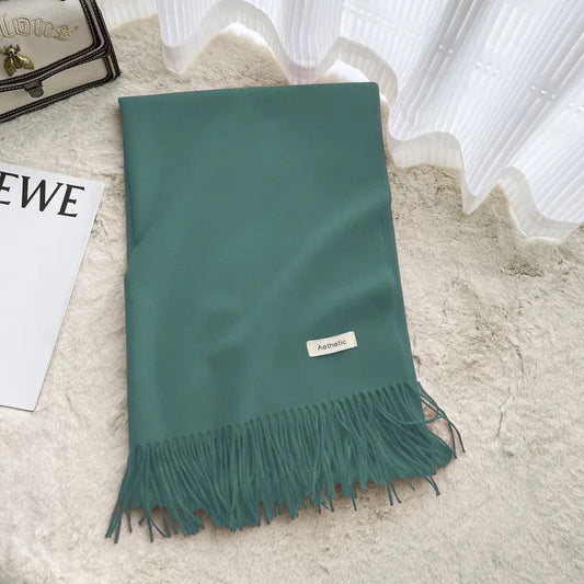 Faux Cashmere Scarf - Teal