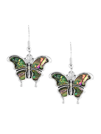 Abalone Butterfly Earrings