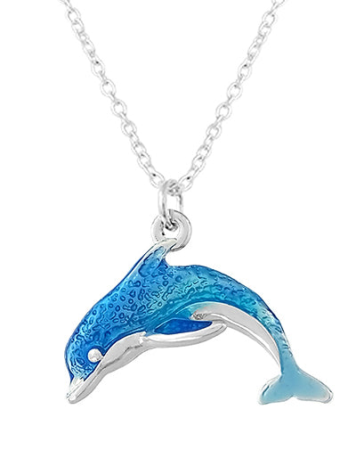 Dolphin Epoxy Necklace