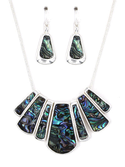Abalone Multi-Shape Necklace Set