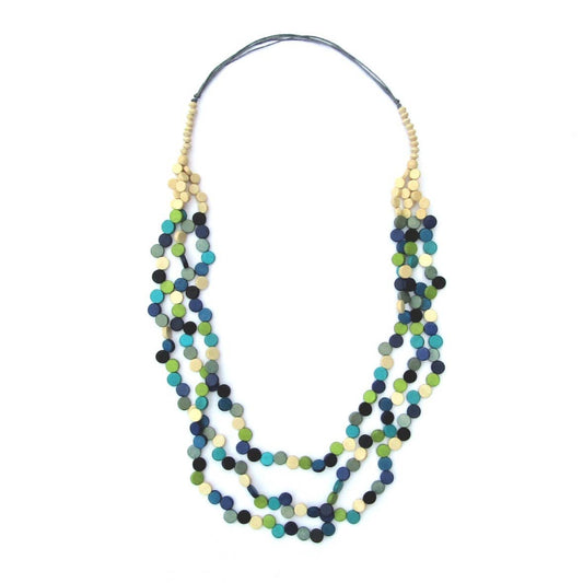 Napali Blue and Green Beaded Necklace